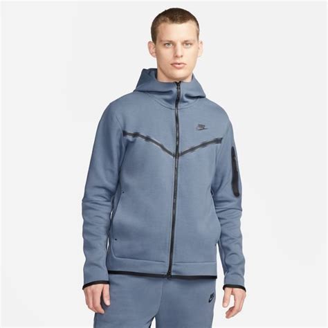 nike tech shirt blauw|Nike tech fleece blue hoodie.